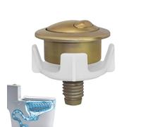 Botón de caza de agua | Tapa de empuje impermeable para inodoro | de doble flujo de diseño moderno, fácil mantenimiento para baño de apartamento o casa