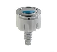 Botón de cisterna cromado de doble descarga de 38 a 49 mm | ABS y resorte de acero inoxidable, durabilidad de prensa de 100 K, fácil instalación de tornillo, modo de descarga media