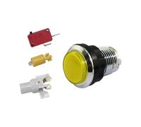 Botón de consola de juego - Pequeño interruptor pulsador, herramienta de iluminación arcada | con un botón pulsador ligero, Arcada Un ligero diseño integrado de video para vivir la vida