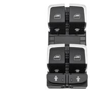 Botón de control de interruptor elevador de elevalunas eléctrico compatible con Audi A6 A7 A8 S6 S8 TT R8 2010-2015 LHD OE 4GD959851B 4H0959851E 8KD959855A ABS ajuste directo (1 interruptor único) (1