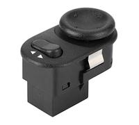 Botón de control del espejo retrovisor lateral del automóvil, ABS Espejo retrovisor lateral del automóvil Interruptor del espejo retrovisor Ajuste la perilla de control para Astra-G/Saab 9-3 / Saab