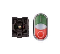 Botón de control doble 22 mm RMQ titanio 216509