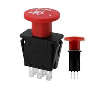 Botón de cortacésped: interruptor de parada de emergencia, interruptor de toma de fuerza para cortacésped, piezas de tractor de corte precisas, estables para un uso fácil en trabajos de jardinería