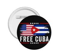 Botón de Cuba Libre Libertad Amistad Americana Cubana 1 pieza Botones Pines Hombres Mujeres Insignias Novedosas