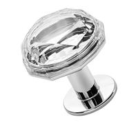 Botón de desagüe WC - Placa de empuje protegida clavos, elevador | con patrón de diamante | Accesorio para lavabo de baño sanitario, mango geométrico decorativo para tanque de agua
