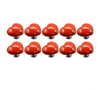 Botón de descarga de inodoro con diseño caprichoso para cualquier estilo de baño (10 rojos)