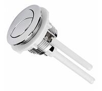 Botón de descarga de inodoro de 38 mm, 1 paquete de botón de descarga de cabeza redonda, doble botón de repuesto para reparación de tanque de agua de inodoro de baño