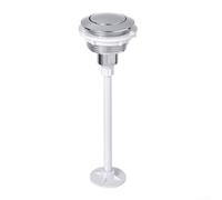 Botón de descarga de inodoro de 38 mm de diámetro para válvulas de descarga de una sola pulsación, se adapta a conjuntos comunes de tanque de 38 mm, ABS robusto, aspecto minimalista (chapado eléctrico