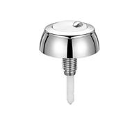 Botón de descarga de inodoro de material ABS diseñado específicamente para Siamp para compatibilidad de válvula Optima 49 con operación tipo empuje y líneas limpias (con cubierta de soporte)