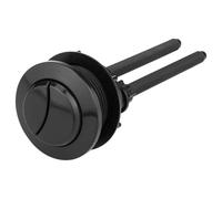 Botón De Descarga De Inodoro Negro, 1 Pieza Botón De Descarga De Inodoro Doble Cabeza Redonda For Reparación De Tanque De Agua De Inodoro De Baño(Fits 46mm-56mm Hole)