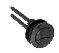 Botón De Descarga De Inodoro Negro, Botón De Descarga De Inodoro Doble De 38 Mm, Cabeza Redonda For Reparación De Tanque De Agua De Inodoro De Baño, 1 Pieza