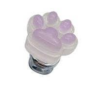 Botón de descarga de pata de gato - Prensatelas luminiscente para inodoro, herramienta de protección de uñas, extensión de mango sanitario, bonito accesorio de baño, varita de descarga nocturna