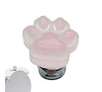 Botón de descarga de pata de gato - Prensatelas luminiscente para inodoro, herramienta de protección de uñas, extensión de mango sanitario, bonito accesorio de baño, varita de descarga nocturna