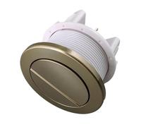 Botón de descarga del inodoro 1 Uds. Pulsador de inodoro, acabado botón Latón dorado cepillado for cisternas ocultas doble descarga, ferretería for el hogar