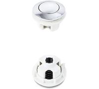 botón de descarga del inodoro, Tanque de agua inodoro redondo un solo botón, reemplazo for tanque, tapa cerámica, diámetro del orificio 32-40 mm