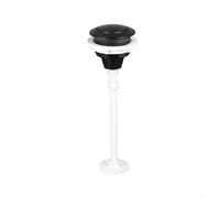 Botón de descarga del tanque de inodoro de 38 mm diseñado para compatibilidad con mecanismos de válvula de descarga única ampliamente adoptados y (negro mudo)