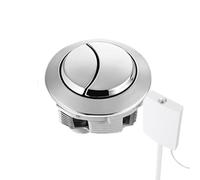 Botón de descarga doble,Botón de descarga de inodoro - Pulsador de de inodoro con prensa de resorte de acero inoxidable - Kit de repuesto de piezas de tanque de universal ajustable pa
