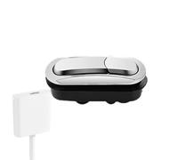 Botón de descarga doble: resorte de acero inoxidable ABS, descargador, empujador de inodoro universal, piezas de repuesto, cabeza ajustable | Perfecto para de descarga de