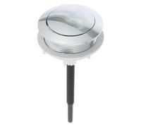 Botón de descarga for inodoro, tanque de inodoro, botón de descarga doble, plateado, 38x46mm, 48x57mm(38x46mm)