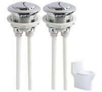 Botón de descarga para inodoro de dos piezas de 38 mm, botón de descarga para inodoro de doble descarga, diseño que ahorra agua, instalación sencilla.