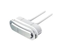 Botón de descarga para inodoro, Pulsador de inodoro de doble descarga cromado de 110 x 40 mm