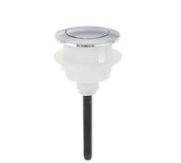 Botón de descarga para inodoro, Reemplazo de botón pulsador universal for inodoro de doble descarga (plata, 13 x 4,6 x 4,6 cm)