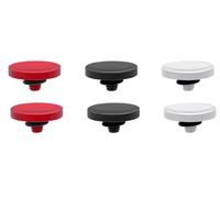 Botón de Disparo para Cámara 11 mm [Pack de 6] - Botones Metálicos Cóncavos Universales en Rojo, Negro y Blanco - Repuesto de Obturador Compatible con Cámaras Variadas