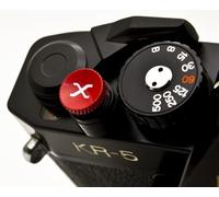 Botón de disparo suave liberación rojo rojo cámara compatible con Nikon Pentax Contax Yashica Olympus Sony Leica Fujifilm X100VI X100V X-T5 X-PRO3 X-T4 X-T50 M10 Q3 Q2 Q M9 M11 M10-D M11-D M11--D P