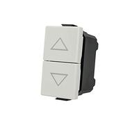 Botón de doble botón para subir 1P+1P 16A blanco compatible con Bticino Matix