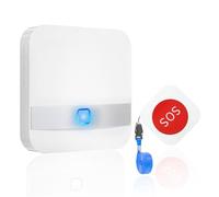Botón de emergencia para personas mayores, sistema de emergencia doméstica para personas mayores con alcance de 200 m y resistente al agua, botón de emergencia para personas mayores, botón de alarma