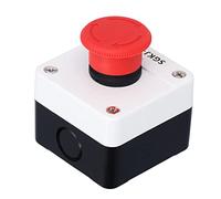 Botón de Emergencia Rojo Grande, Interruptor de Botón de Emergencia, Modelo SGKJ-1N, Compacto y Liviano, Adecuado para Controlar Arrancadores Electromagnéticos