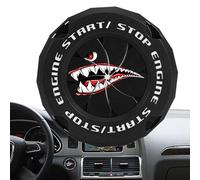 Botón de empuje Tapa, Cubierta del botón del motor, Arranque la tapa del botón del motor, Elegante camión de coche de encendido de encendido de protección de tiburón para sterz