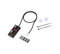 Botón de encendido externo para computadora con larga vida útil e iluminación de color ajustable para juegos y oficinas, uso de extensión de alimentación de escritorio