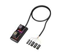 Botón de encendido externo para computadora con larga vida útil e iluminación de color ajustable para juegos y oficinas, uso de extensión de alimentación de escritorio