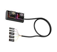 Botón De Encendido para PC - Accesorios De PC con LED RGB Y Dos Teclas Externas | Cables de Interruptor de Encendido Apagado para Ordenador - para Oficina Hogar Estudio Juegos Programación Trabajo