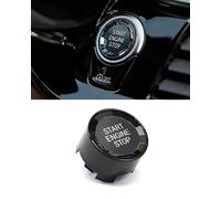 Botón de encendido y apagado estilo cristal para BMW F y G (F30, F10, F20, F22, F32, F15, F48, G30, G02) - Negro con botón de inicio