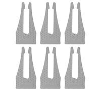 Botón de horno Cerraduras de seguridad para niños, cerraduras de volante de estufa seguridad para niños - 6 protectores de pomo Stis - Primeras manijas de rejilla de seguridad para productos de