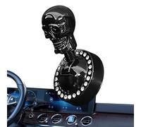 Botón de inicio con interruptor de palanca,Cubierta universal de metal en forma de calavera gótica - Cubierta de botón de inicio push,Para viajes al aire libre, camiones, autocaravanas, vehículos,