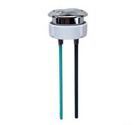 Botón de inodoro ajustable de doble descarga de repuesto para GEBERIT, se adapta a 38 mm y 48 mm de diámetro del agujero, plástico ABS, no se decolora (48 mm)