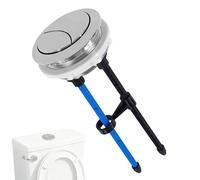 Botón de inodoro de 38 mm, botón de descarga de doble presión, botón ajustable para tanque de agua de inodoro, botón de descarga reemplazado con diámetro de rosca