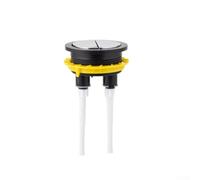 Botón de inodoro de doble descarga de 58 mm, plástico ABS, repuesto de cabeza redonda, diseño moderno para tanques de baño