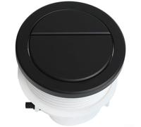 Botón de inodoro de doble descarga Placa de empuje de cisterna ABS redonda | Diseño de dos botones, descarga completa y media, modo de ahorro de agua, plástico ABS, fácil acción de presión