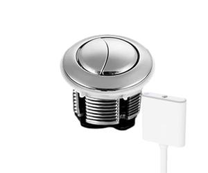 Botón de inodoro doble de acero inoxidable para enjuagar | Botón pulsador flexible con mecanismo de resorte ajustable y ajuste universal | Kit de descarga de repuesto para la mayoría de C