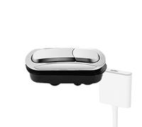 Botón de Inodoro, Empujador de Botón de Inodoro, Pulsador de descarga de inodoro con prensa de resorte de acero inoxidable, Kit de repuesto de piezas de tanque de inodoro universal ajustable para la m