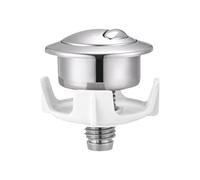 Botón de inodoro - Kit de repuesto para cisterna de baño | Actuador de tanque universal, émbolo de válvula de descarga cromada, control montado en la parte de ahorro de agua