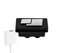 Botón de inodoro, pulsador de botón de inodoro | Botón de depósito de inodoro de acero inoxidable con presión de resorte - Kit de reemplazo de émbolo de inodoro con pulsador universal, adecuado para