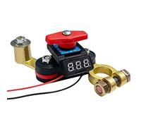 Botón de interrupción de la batería - Interruptor de desconexión 'alimentación giratoria de 60° | Interruptor principal universal para camiones para coche 12V-24V | Bloque de terminales engrosado para