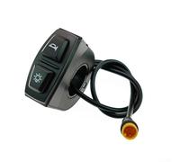 Botón de interruptor 2 en 1 para vehículo eléctrico para control de faros y altavoces compatible con bicicleta eléctrica y scooter diseño impermeable de 3 pines para manillar de 22 2 mm