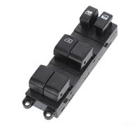 Botón de interruptor de control maestro de ventana eléctrica, 25401-2FJ0B compatible con Venucia D50 R50 R50X M50V, parte interior del coche, ABS resistente a altas temperaturas, negro
