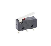 Botón de interruptor de encendido 10 PCS Micro interruptor 2/3Pin NO/NC Mini interruptor de límite 5A 250VAC KW11-3Z Palanca de arco de rodillo Micro interruptores de acción rápida(3p Without Wheel)
